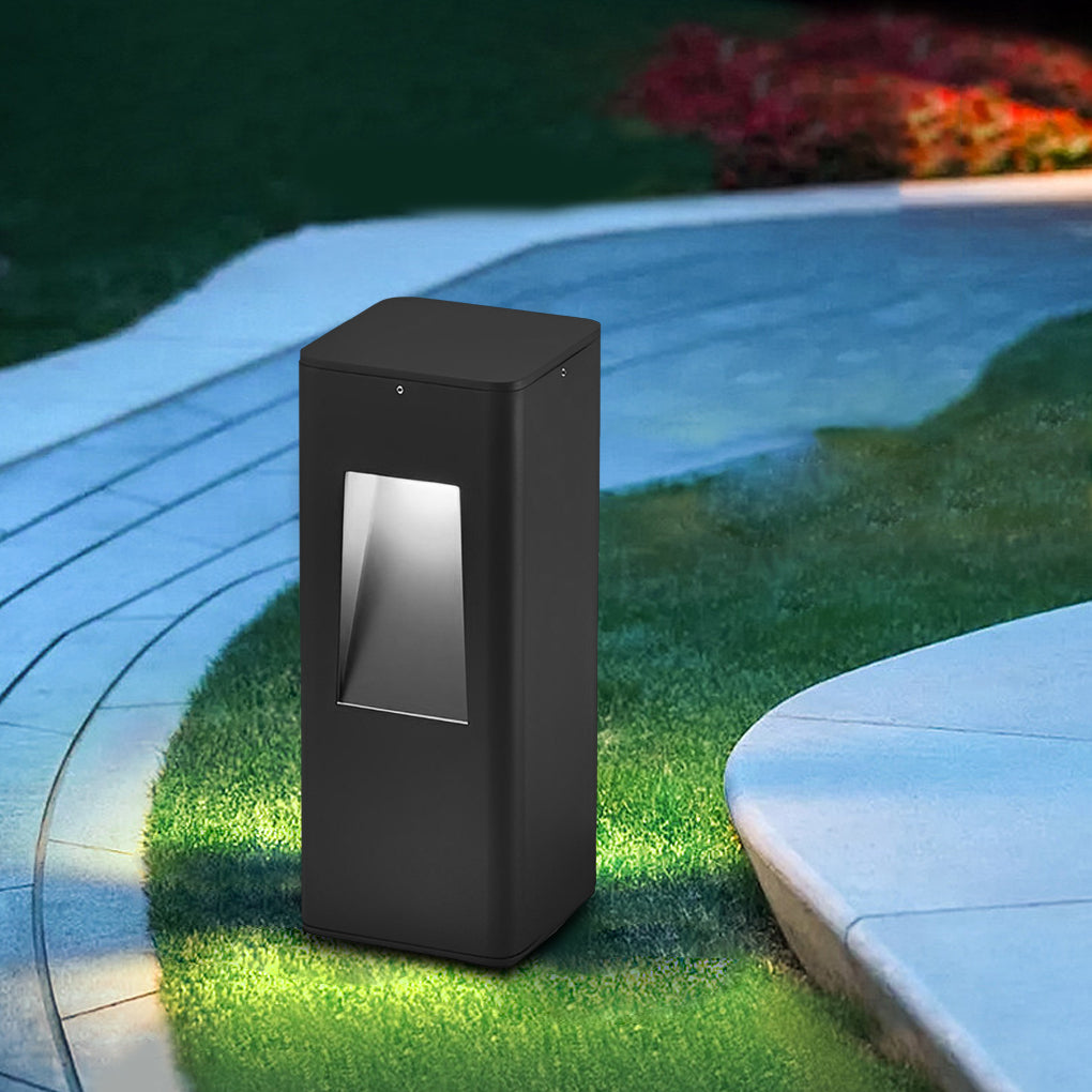 Exterior Waterproof LED Aluminum Black Contemporary Lawn Lamp Pathway Lights, Outdoor Wall Light, detail 4