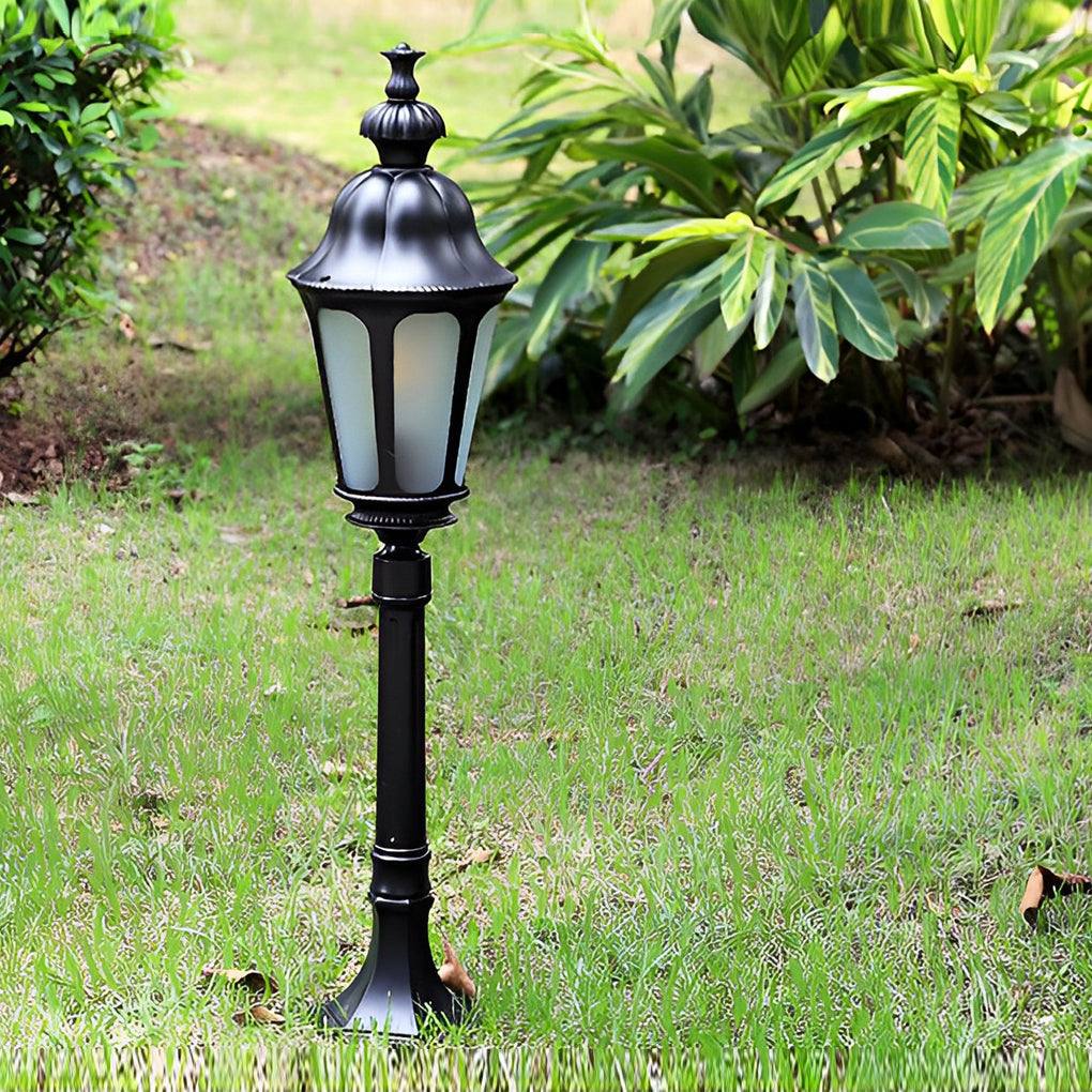 Exterior Waterproof LED Black European-style Lawn Lights Path Lamp Post, Outdoor Wall Light, detail 5