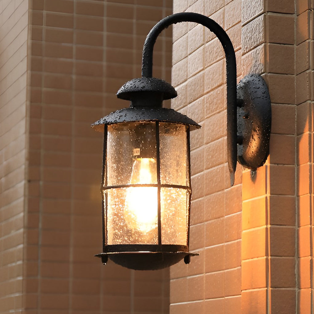 Creative Glass Waterproof LED Black Contemporary Plug-In Wall Light, Plug-In Wall Sconce, detail 2