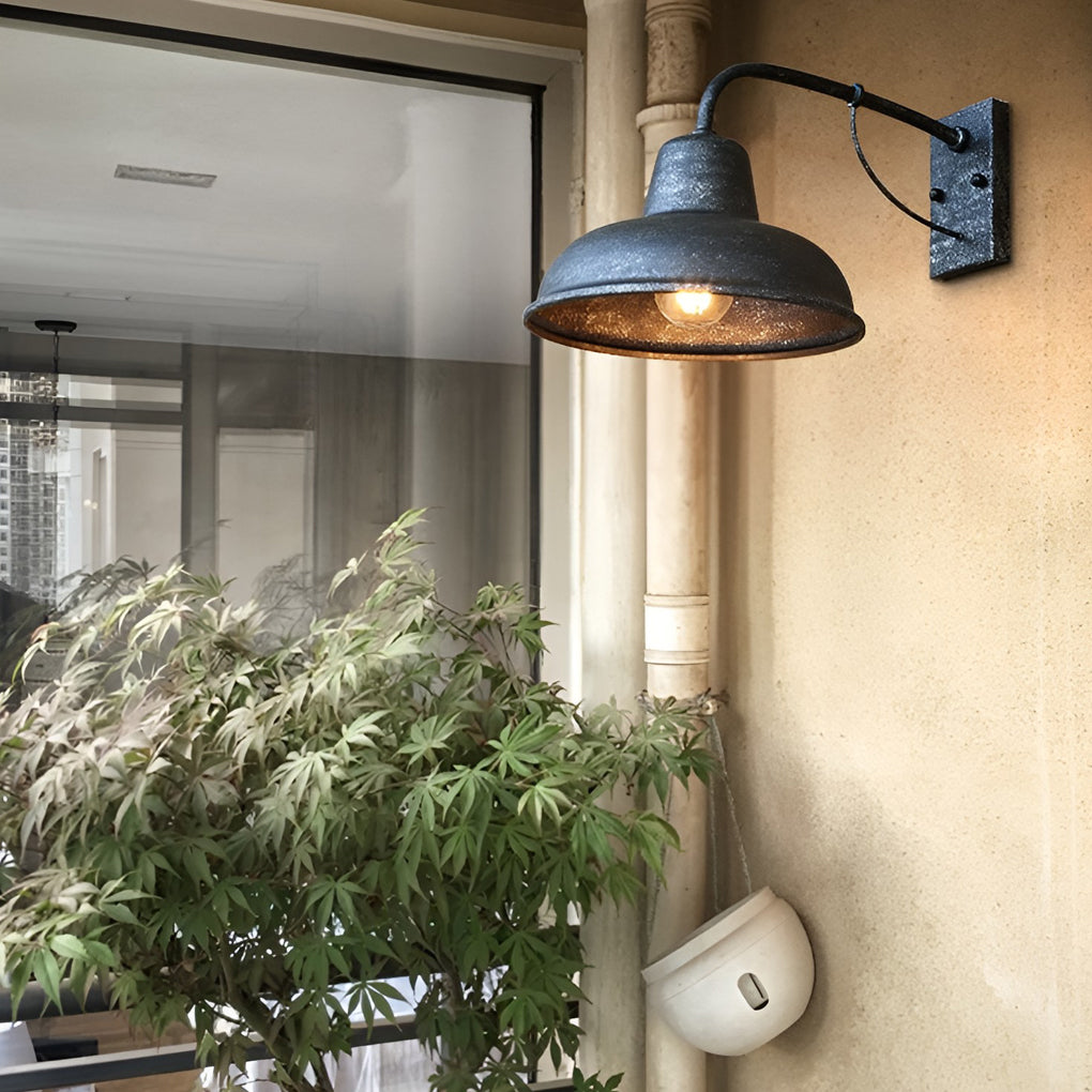 Vintage Trumpet Shaped LED Waterproof Retro Exterior Wall Fixtures Wall Light, Outdoor Wall Light, detail 3