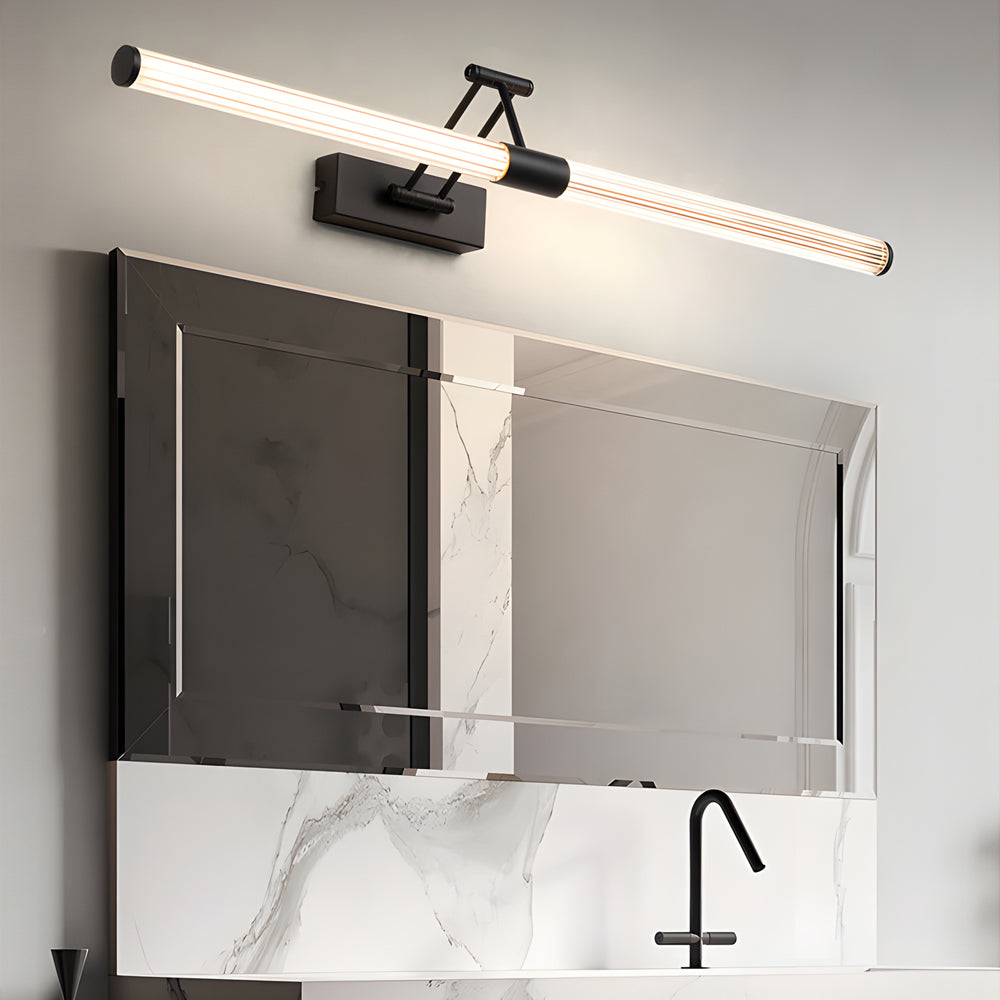 Foldable LED Vanity Fixture with Dual Adjustable Arms and 360-Degree Lighting, Bathroom Vanity Light, detail 3