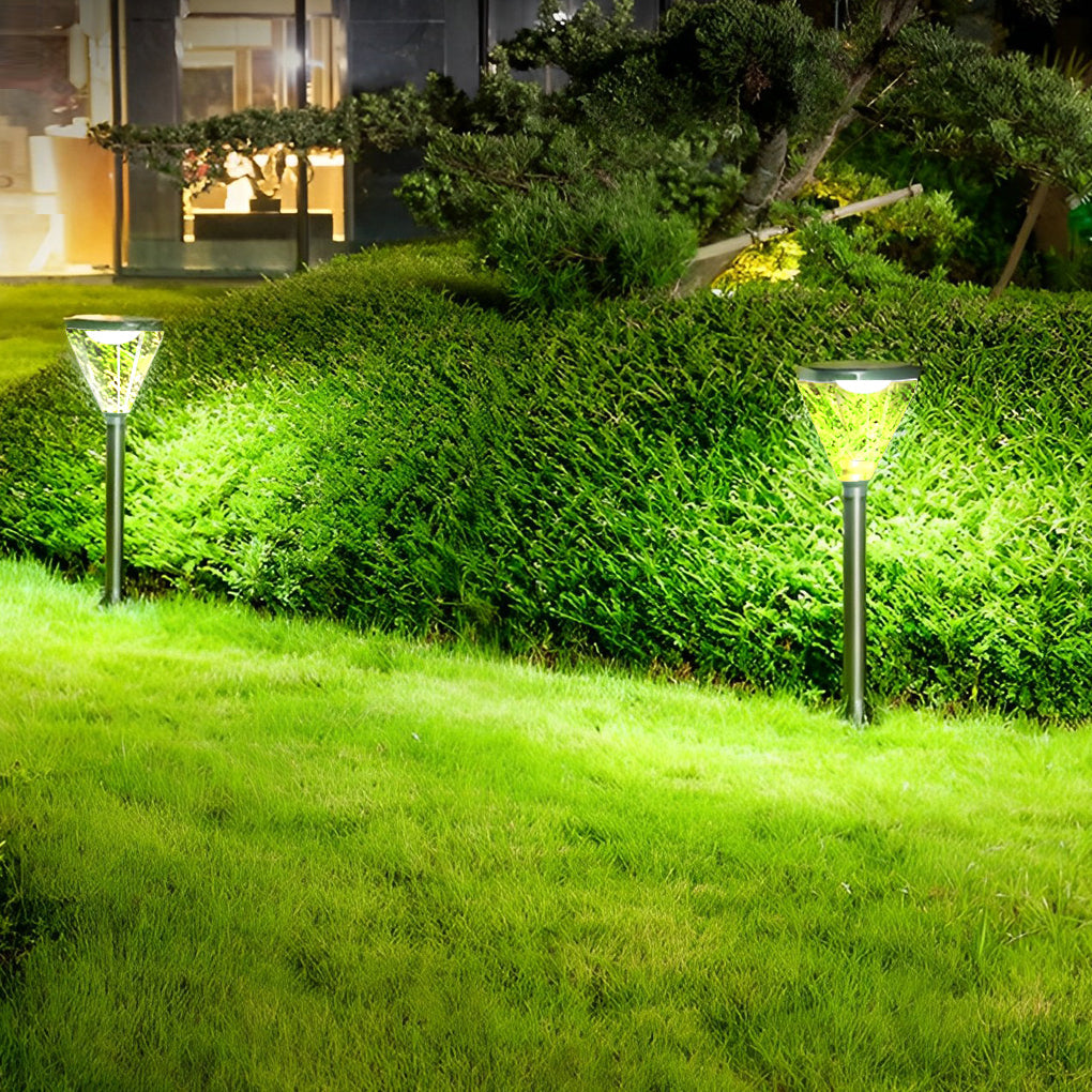 Waterproof Intelligent Light Control Led Black Contemporary Solar Lawn Lamp, Outdoor Wall Light, detail 2