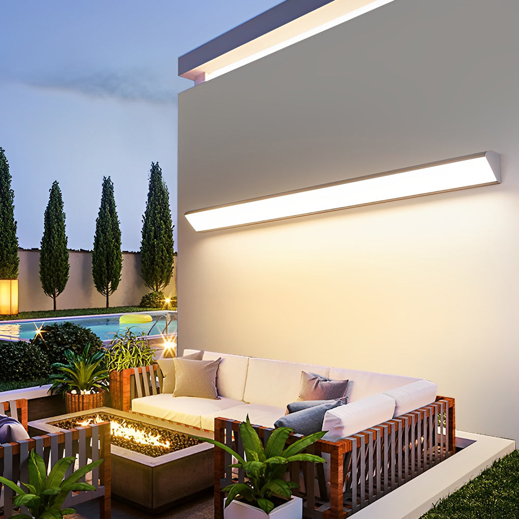 Clean-Lined Waterproof LED Contemporary Exterior Wall Light Fixture Wall Light, Outdoor Wall Light, detail 6