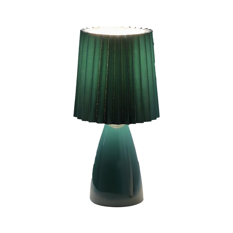 12 inch Pleated-Shade Glass Dimmable Table Light, Bedside Table Lamp, detail 11