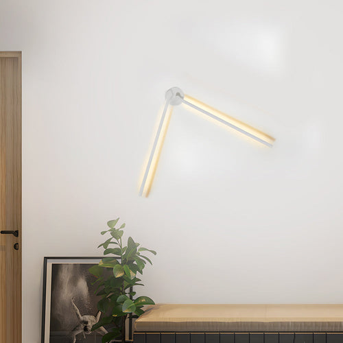 1 PC Black Contemporary Rotatable Linear LED Wall Light Sconces, Hardwired Wall Sconce, detail 2