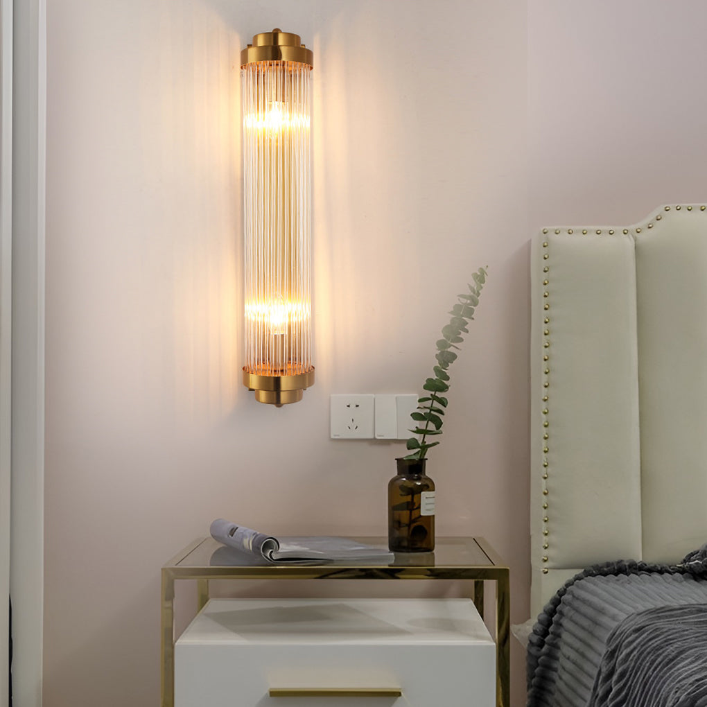 Adjustable Warm White Light LED Crystal Golden Nordic Wall Light, Bedroom Wall Sconce, detail 4