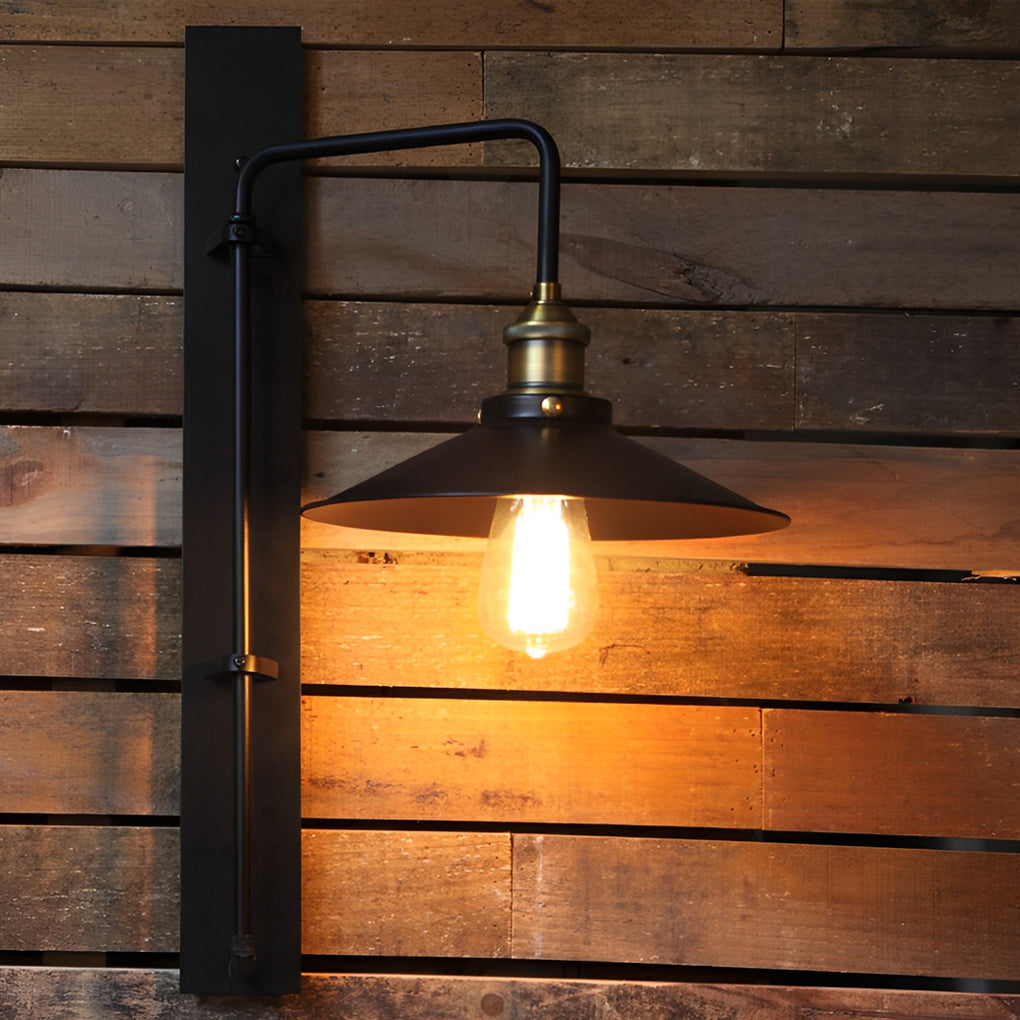 Adjustable Creative LED Black Retro Industrial Wall Light Sconce Lighting, Bedroom Wall Sconce, detail 2