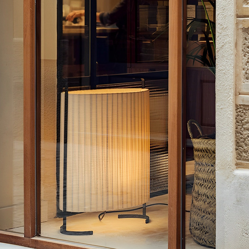 42 inch Contemporary Japanese-Style Fabric Exterior Floor Light, Outdoor Wall Light, detail 4