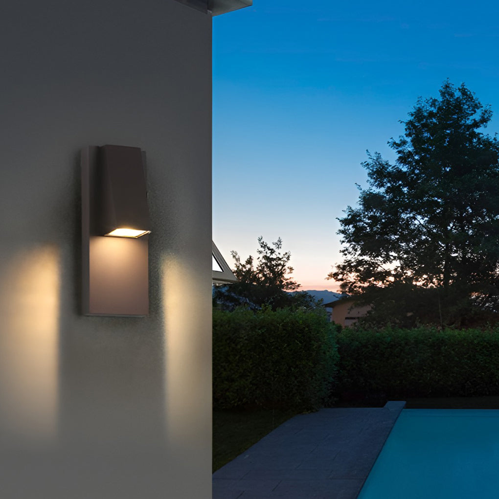 Rectangle Waterproof LED Black Contemporary Exterior Wall Light, Outdoor Wall Light, detail 7