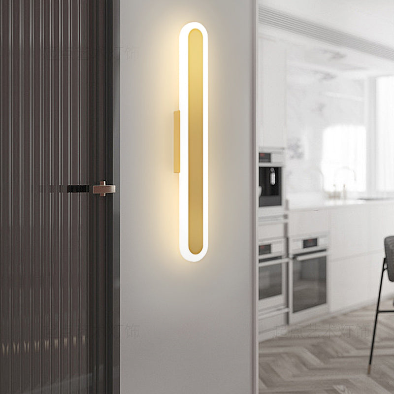 Long Strip Clean-Lined LED 3 Step Dimming Contemporary Indoor Wall Fixtures Fixture, Hardwired Wall Sconce, detail 5