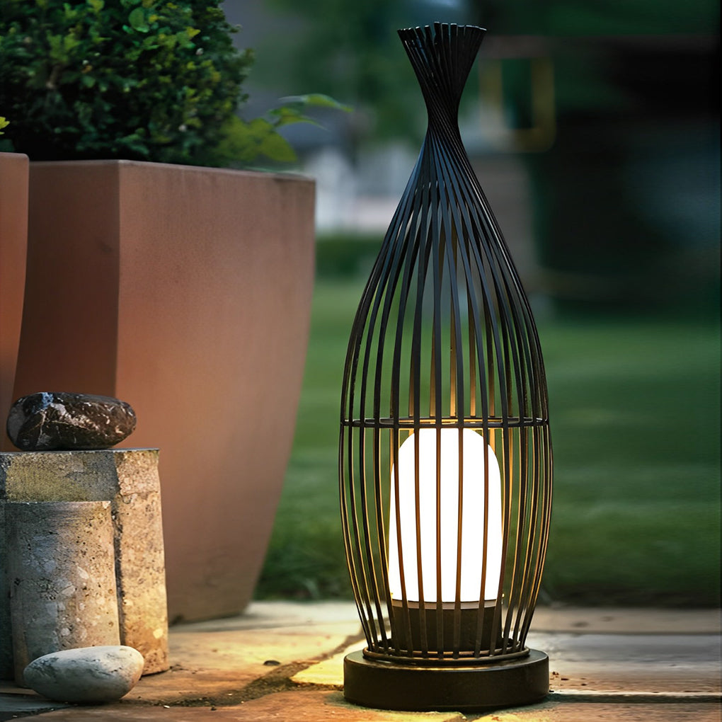 Industrial Courtyard Waterproof Caged LED Floor Light, Floor Lamp, detail 2