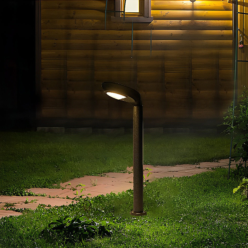 Clean-Lined Waterproof LED Black Contemporary Solar Powered Lawn Lights Garden Lamp, Outdoor Wall Light, detail 6