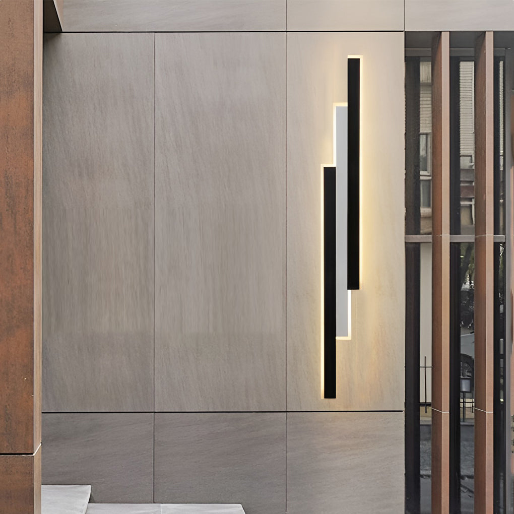 3-Light Combined Linear Wall Fixtures 3-LED Rectangle Bar Exterior Wall Light, Outdoor Wall Light, detail 5