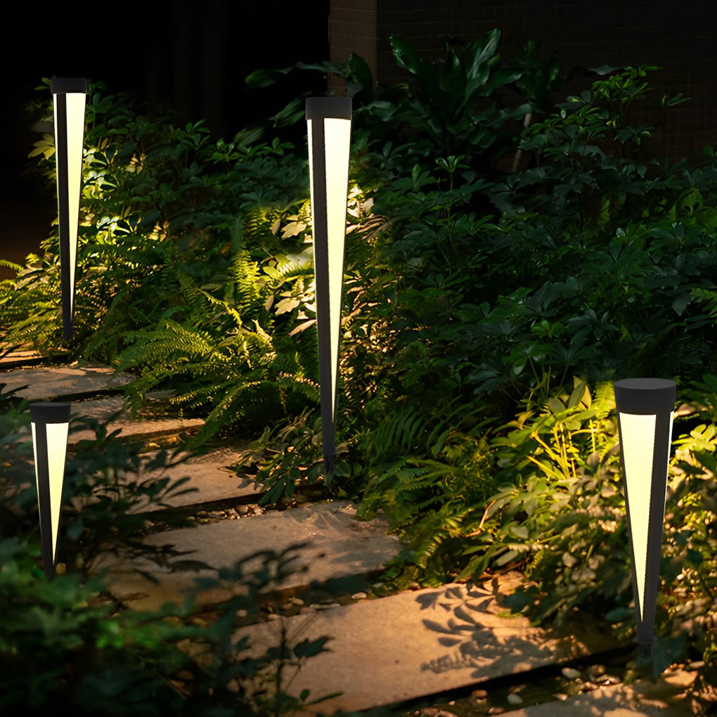 Circular Exterior Waterproof LED Gray Contemporary Solar Exterior Lights Lawn Lamp, Outdoor Wall Light, detail 4