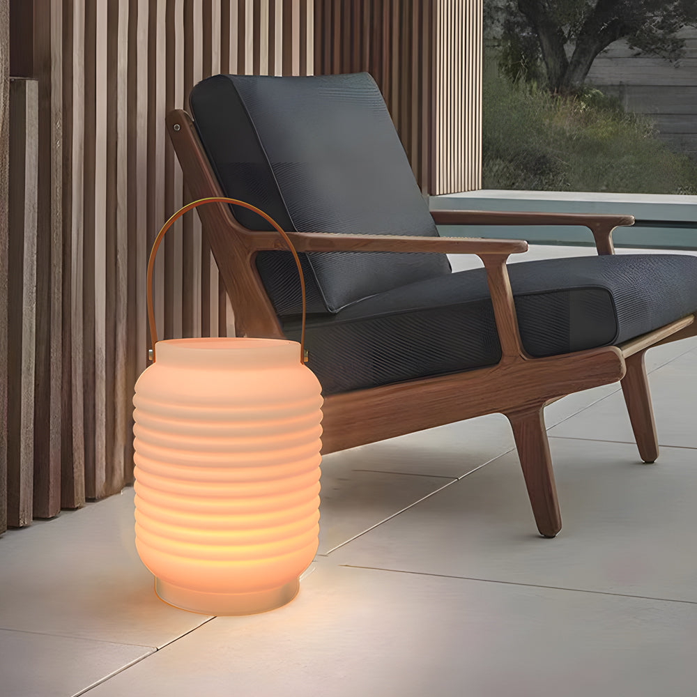Portable LED RGB Exterior Sound Lantern, USB/Solar, Outdoor Wall Light, detail 2