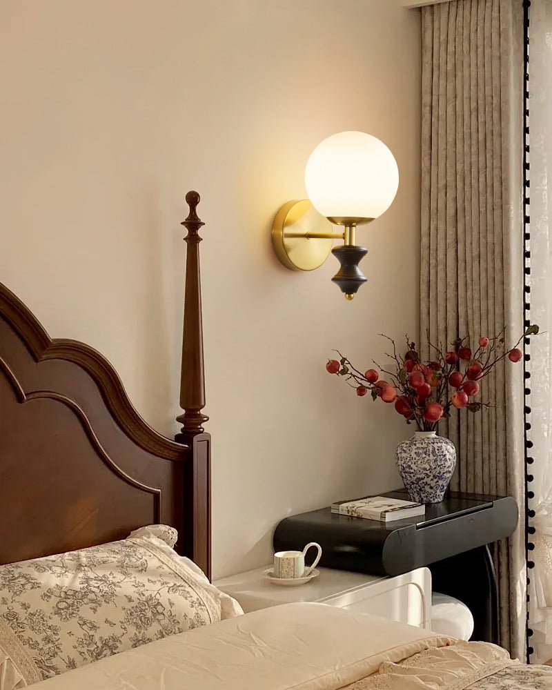 Elodie Globe Wall Light, Hardwired Wall Sconce, detail 6