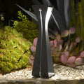 Waterproof Stainless Steel LED Contemporary Solar Pathway Lights Exterior Lamp, Outdoor Wall Light, 16"