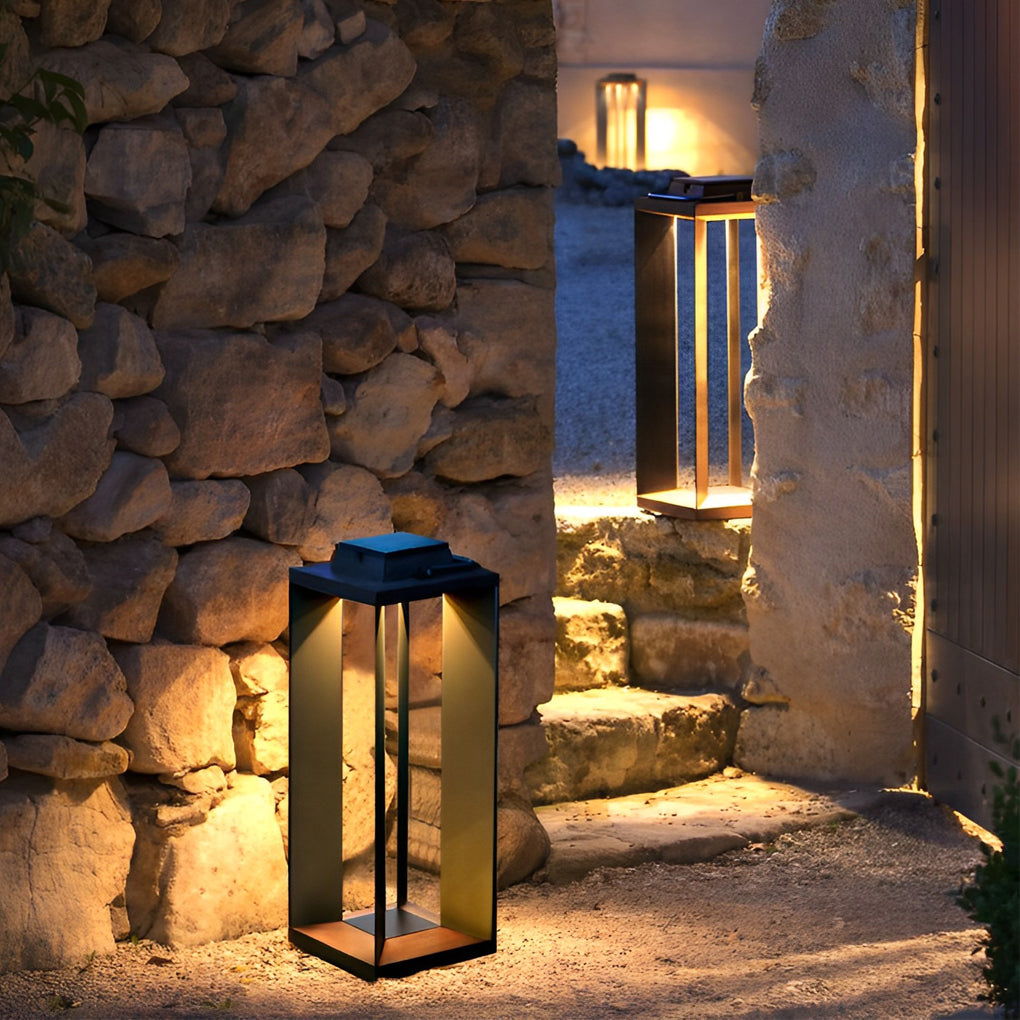 Portable Creative LED Waterproof Black Contemporary Solar Lawn Lamp Exterior Lights, Outdoor Wall Light, detail 4