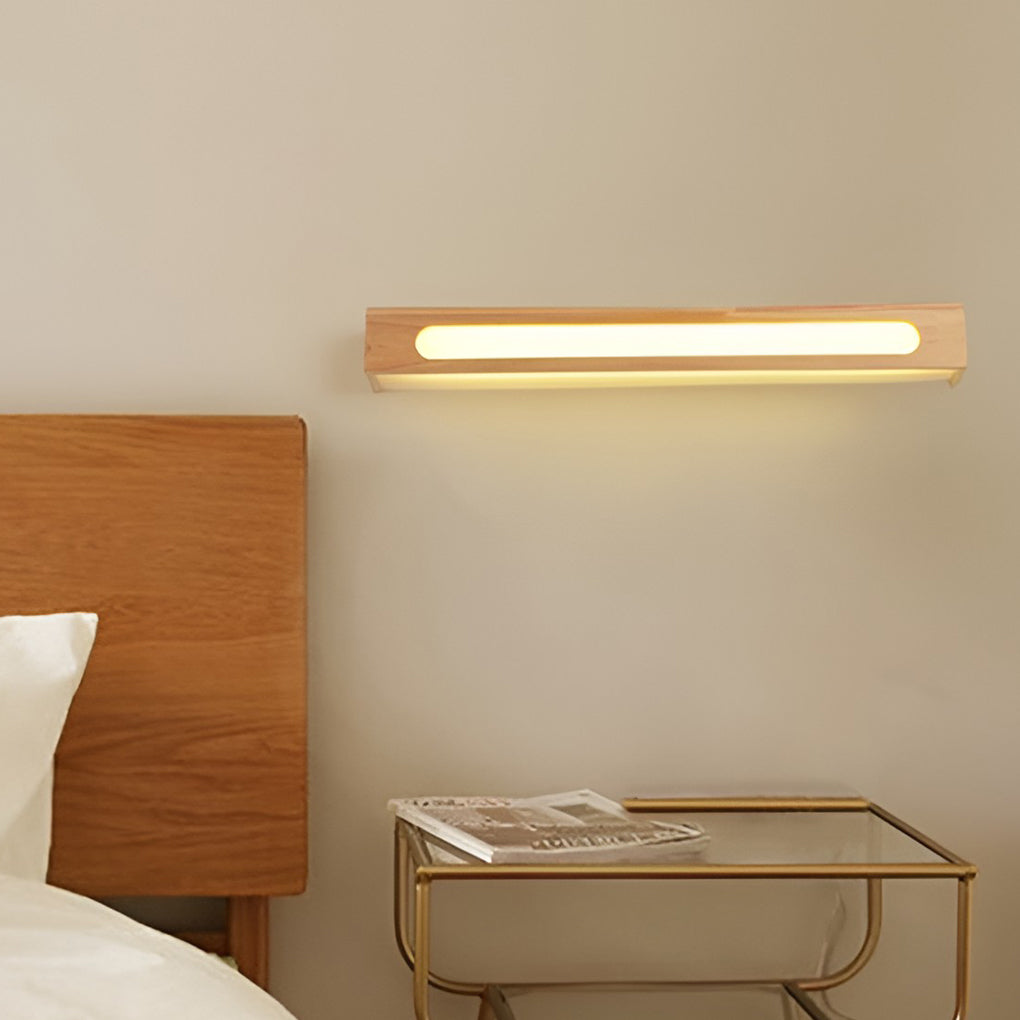Box Wood Waterproof LED Nordic Wall Light Mirror Light Sconces, Bathroom Vanity Light, detail 2