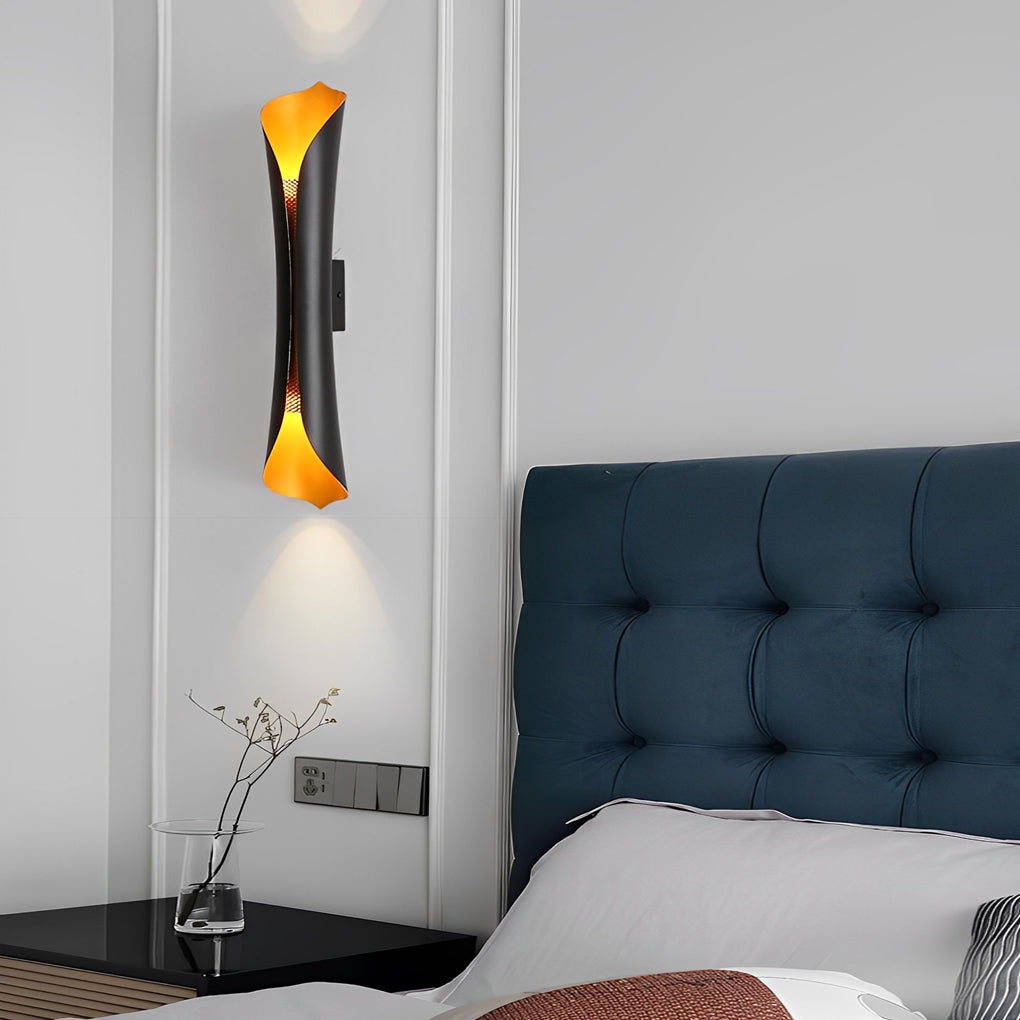 Iron Creative Up And Down Lighting COB Contemporary Wall Light, Bedroom Wall Sconce, detail 2