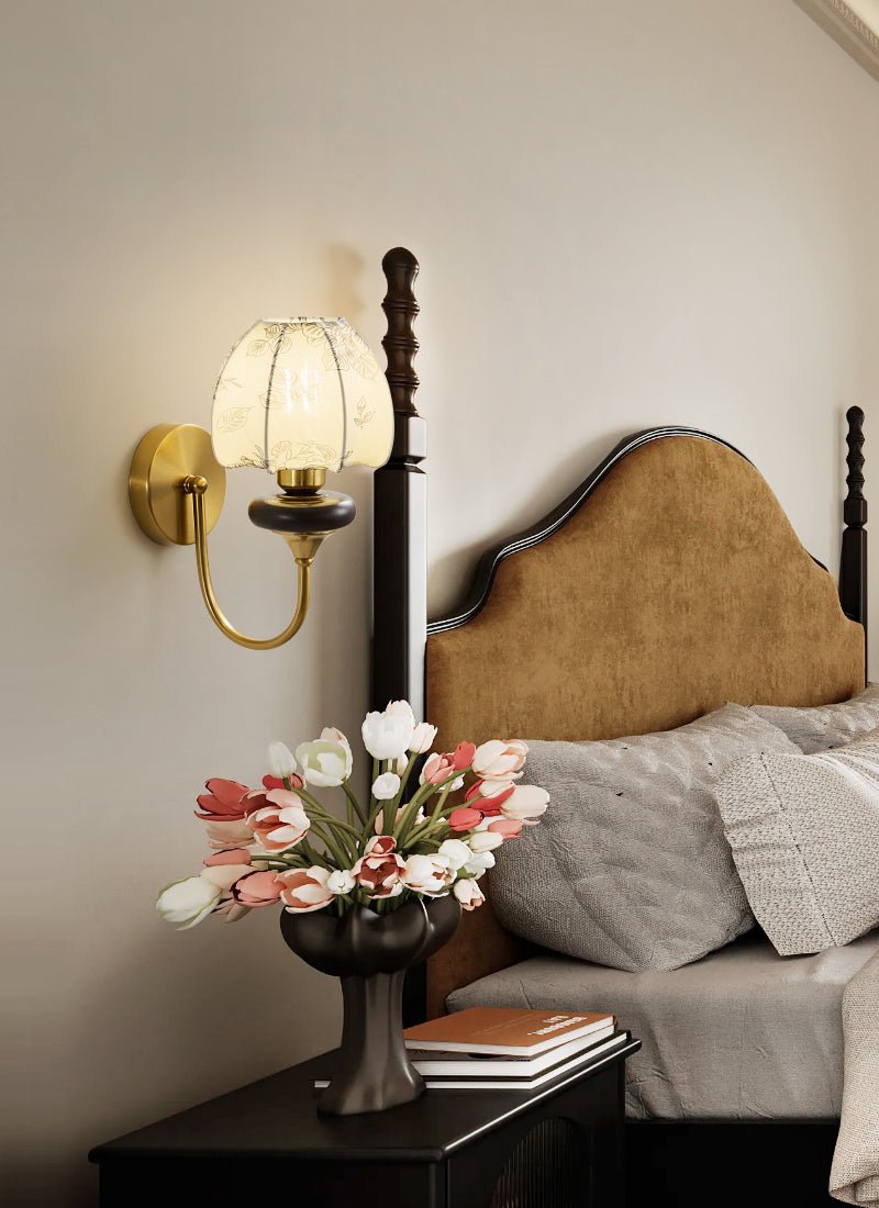 Amelie Floral Wall Light, Hardwired Wall Sconce, detail 14