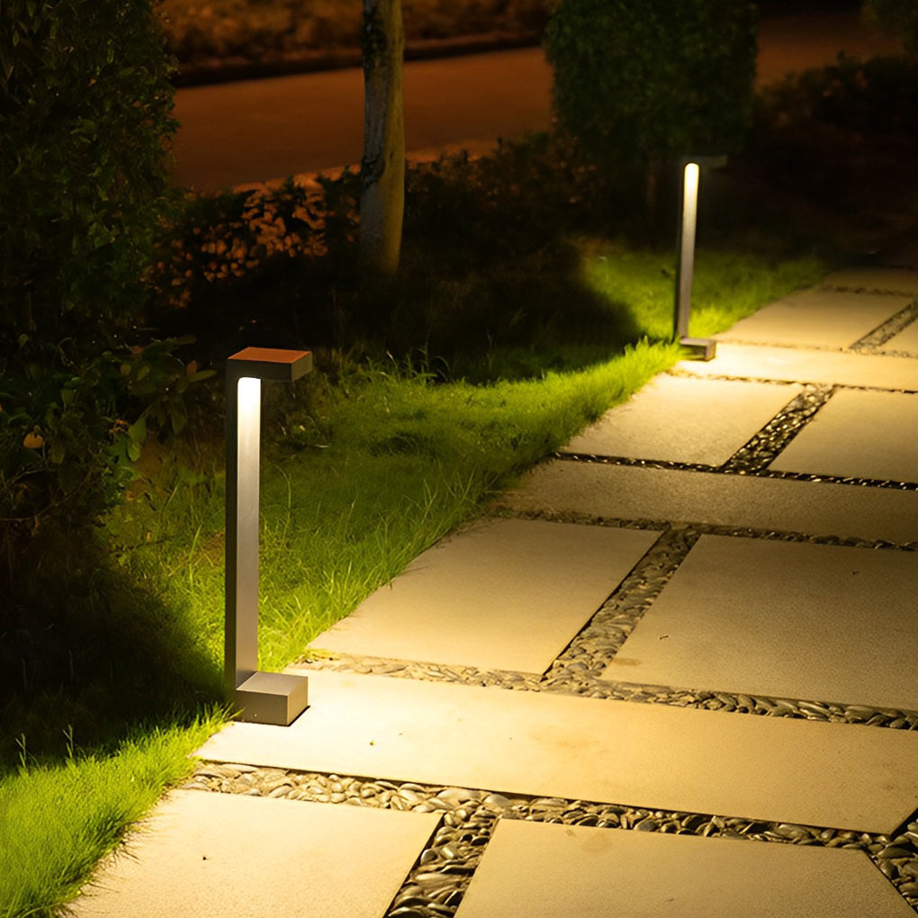 I-Shaped Waterproof Aluminum LED Black Contemporary Exterior Pathway Lights, Outdoor Wall Light, detail 3