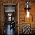 Adjustable Retro Iron E27 Waterproof Industrial Plug-In Wall Light, Plug-In Wall Sconce, Dia 5.5in x H 9.8in