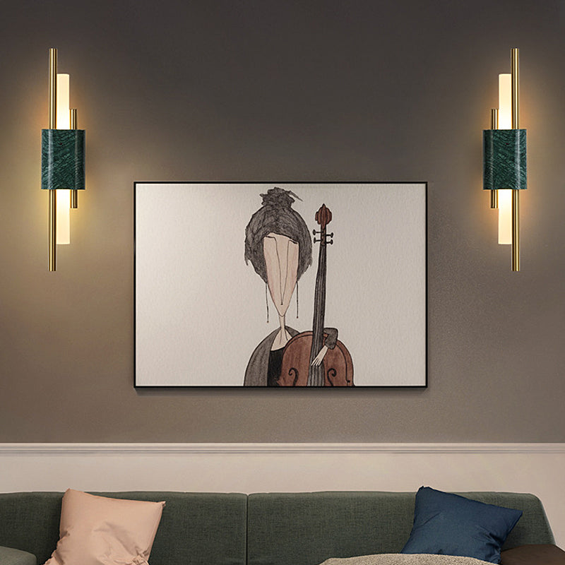 Strips Marbles Creative Premium Postmodern LED Wall Fixtures Fixture Wall Light, Hardwired Wall Sconce, detail 5