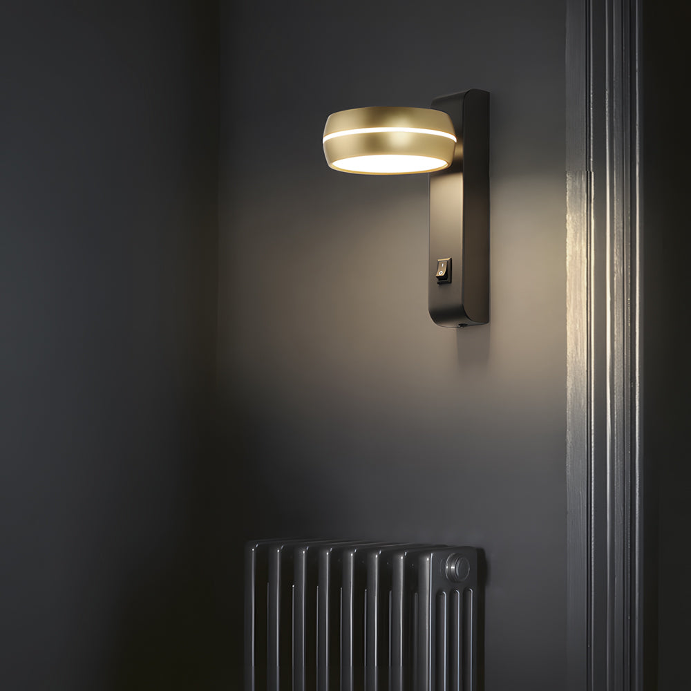 Circular 6W LED Wall Light Rotatable Bedside Lamp, Bedside Table Lamp, detail 2
