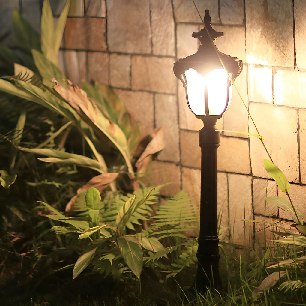 Exterior Waterproof LED European-style Short Pole Lamp Post Pathway Lights, Outdoor Wall Light, detail 2