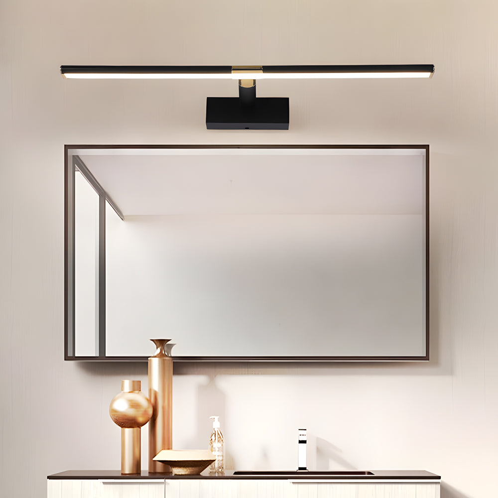 Retractable LED Bathroom Vanity Fixture with Adjustable Rod and Matte Finish, Bathroom Vanity Light, Aluminum, 15.7"