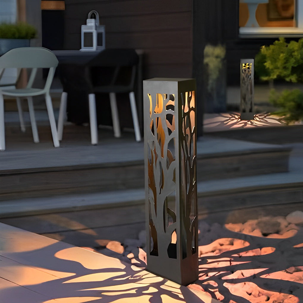 Novel Creative Hollow out Design Waterproof LED Contemporary Solar Lawn Lamp, Outdoor Wall Light, detail 5