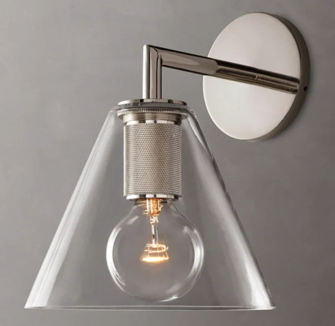 Utilitaire Funnel Shade Wall Light, Bathroom Wall Sconce, detail 19