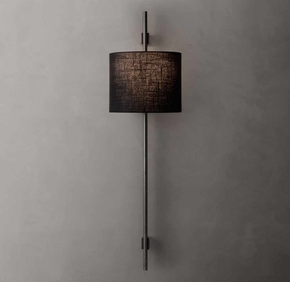 Vela Circular Bar Sconce - Circular Shade, Bedroom Wall Sconce, detail 13