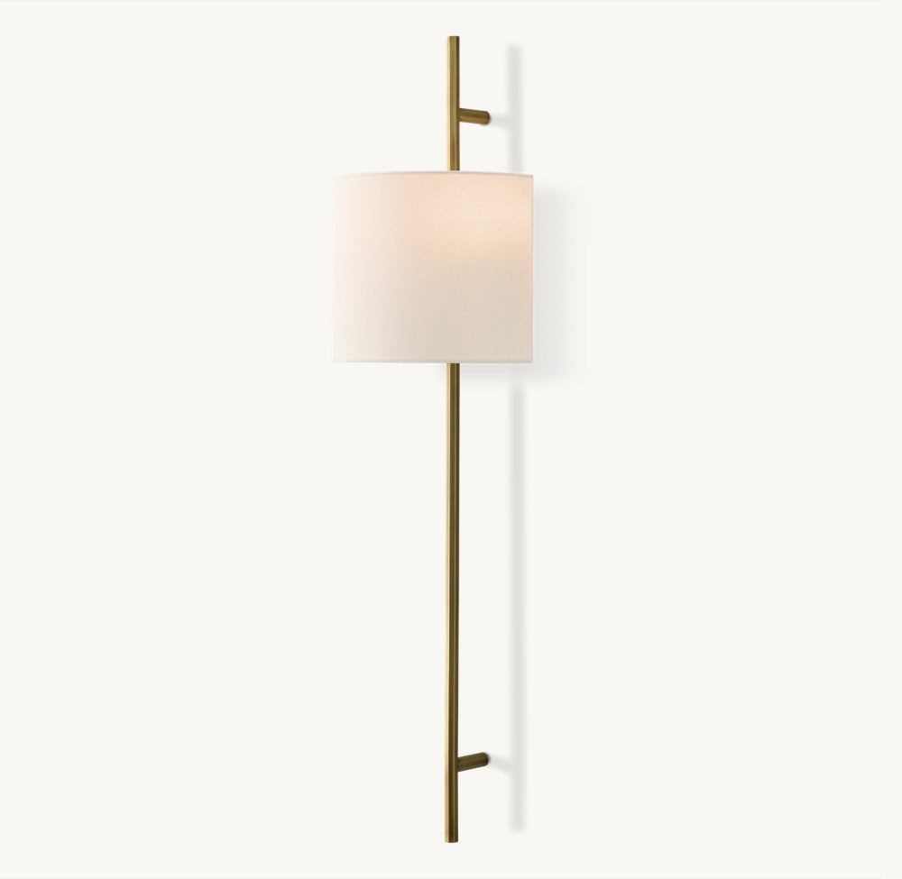 Vela Octagonal Bar Sconce - Circular Shade, Bedroom Wall Sconce, detail 8
