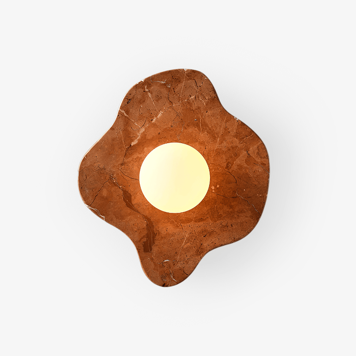 Cera Flare Wall Light, Hardwired Wall Sconce, Marble, Dia 28cm x H 32cm