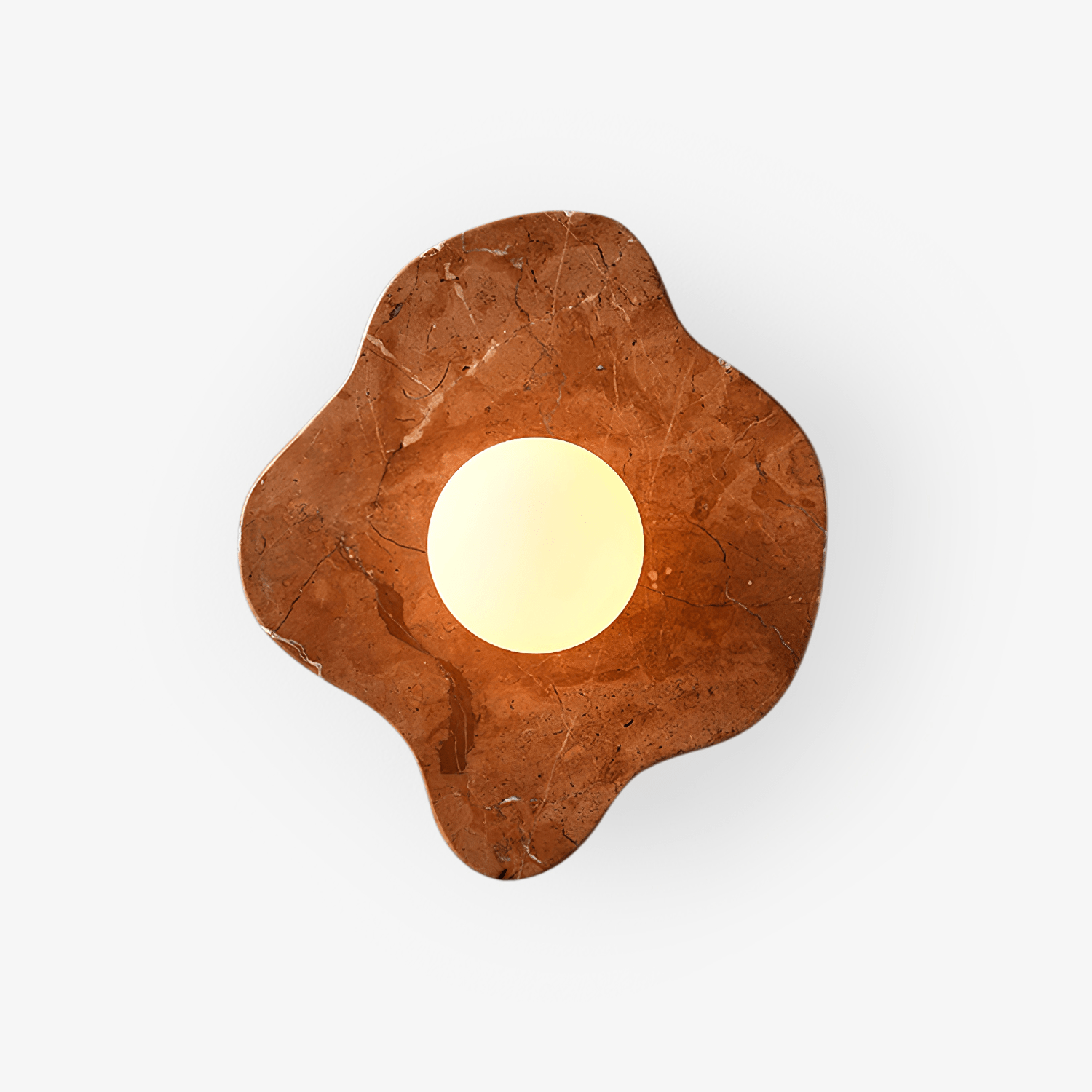 Cera Flare Wall Light, Hardwired Wall Sconce, Marble, Dia 28cm x H 32cm