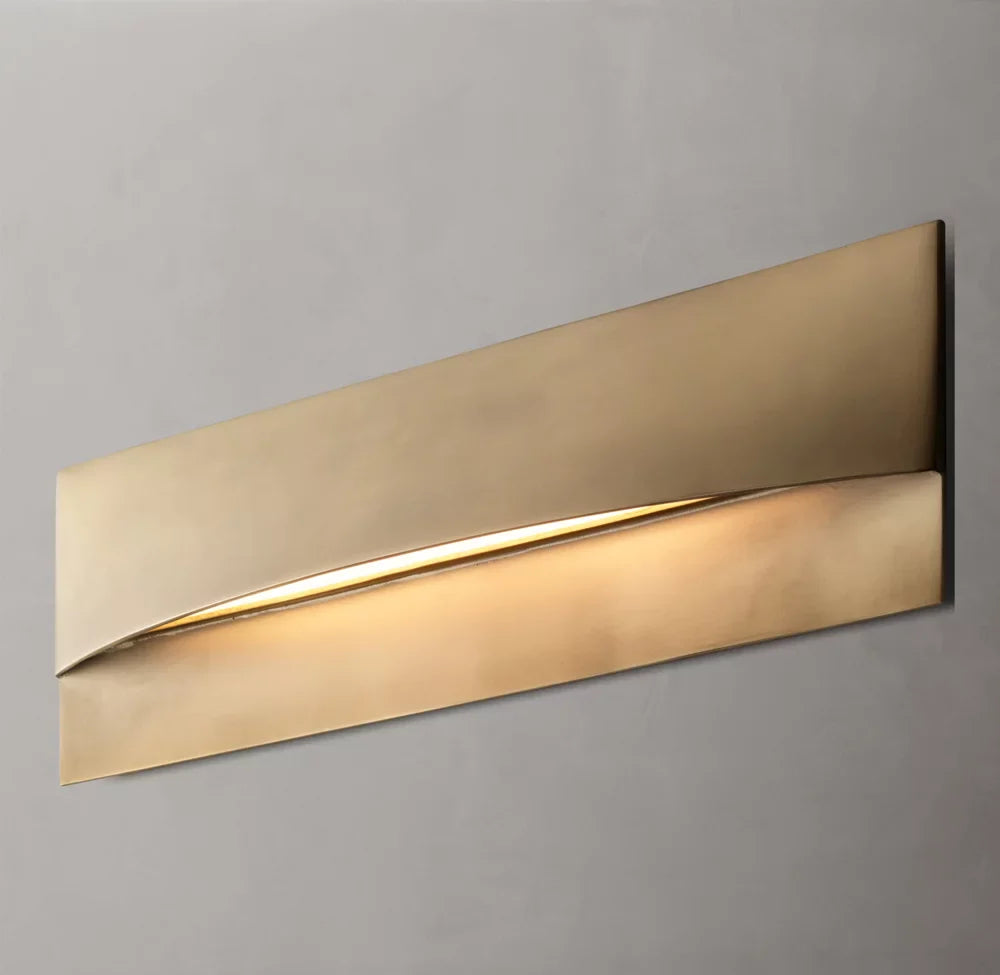 Taza Horizontal Box Sconce, Wall Sconce, Dimensions Overall: 20"