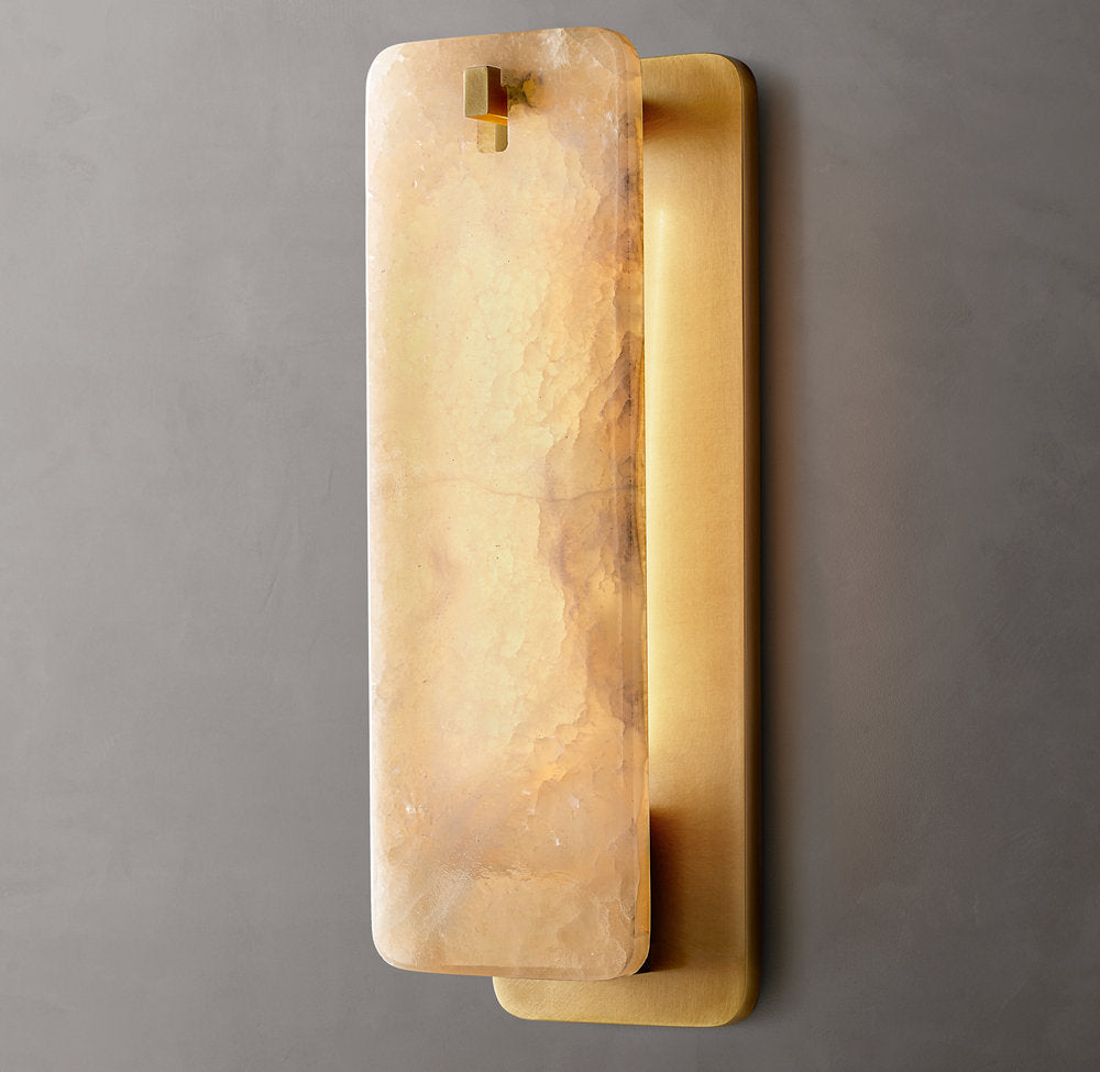 Calamette Onyx Wall Light, Bathroom Wall Sconce, detail 3