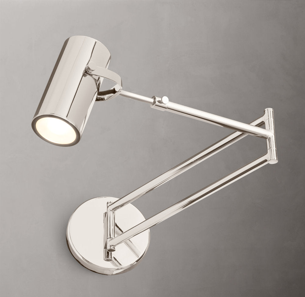Champeaux Swing-Arm Wall Light, Plug-In Wall Sconce, detail 2