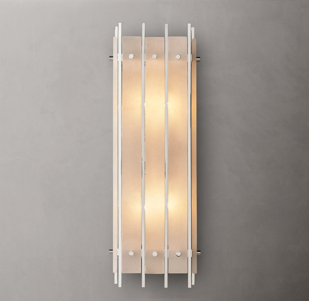 San Marco Alabaster Grand Box Sconce, Bedroom Wall Sconce, detail 15