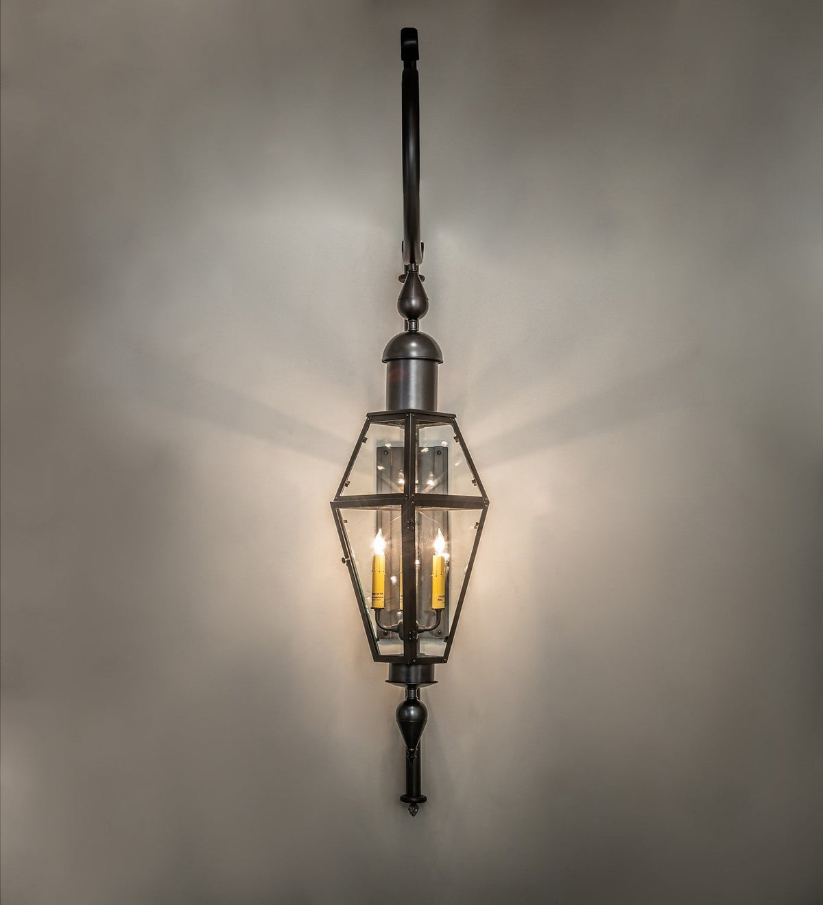 August 4-Light 64.00" Craftsman Brown Wall Sconce detail view 2