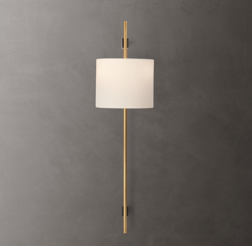 Vela Circular Bar Sconce - Circular Shade, Bedroom Wall Sconce, detail 5