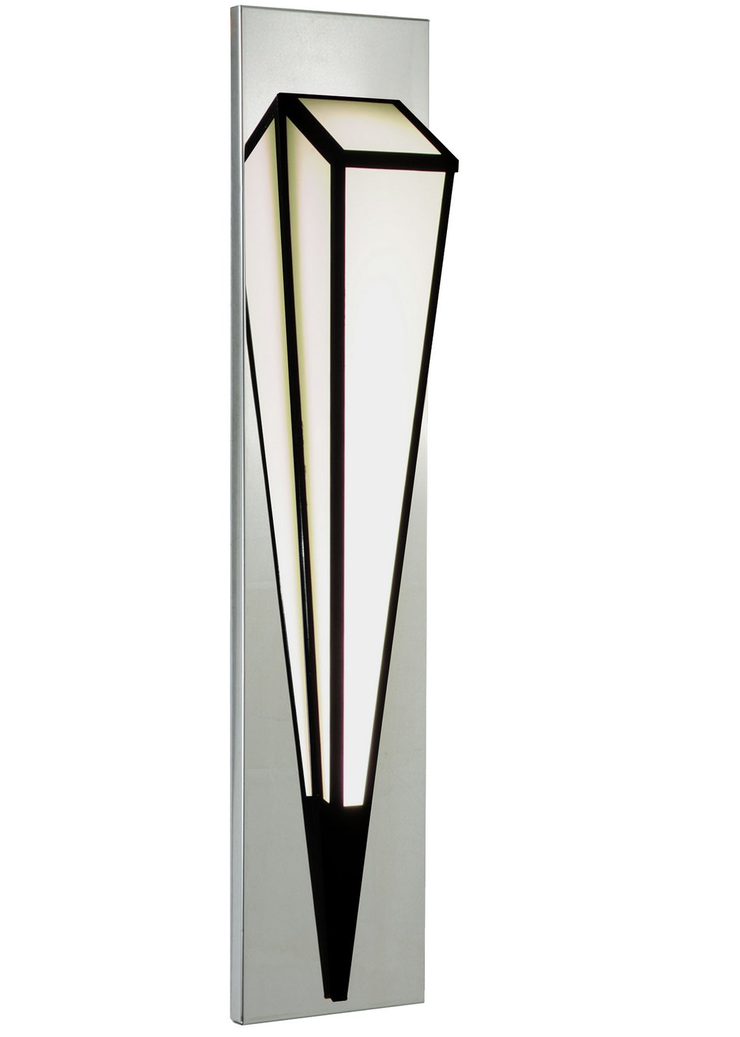 Morton 1-Light 46.00" Mirror Black LED Wall Sconce front view