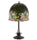Flowering Lotus 32 Inch 3-Light 32.00" Mahogany Bronze Table Lamp front view