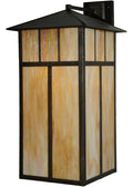 Seneca 1-Light 40.00" Craftsman Brown Wall Sconce front view
