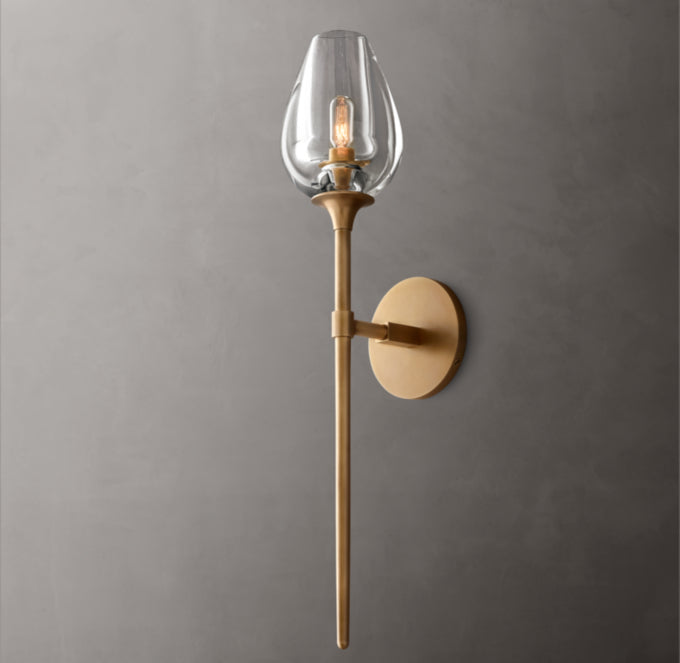 Tulip Grand Wall Light - 5"W x 7"D x 24"H, Bathroom Wall Sconce, detail 18