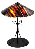 Metro Fusion 28 Inch 3-Light 28.00" Black Metal Table Lamp front view