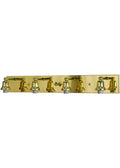 4-Light 5.00" Polished Brass Wall Sconce front view