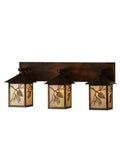 Balsam Pine 28 Inch 3-Light 12.00" Vintage Copper LED Wall Sconce front view